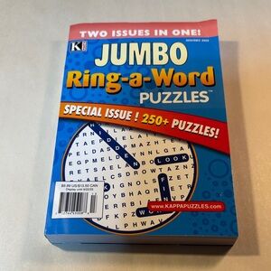 Kappa Jumbo Ring-a-Word Puzzles - Red and Blue